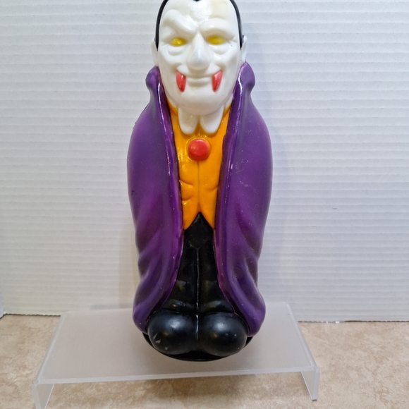 Dracula Plastic Blow Mold 1998 Halloween Pathway Light Toppers 9" Empire - Picture 2 of 10